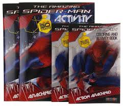The Amazing Spiderman Activity Coloring Book Lot 4 Marvel Action Arachnid Attack Amazing Spiderman Spiderman Coloring Coloring Books