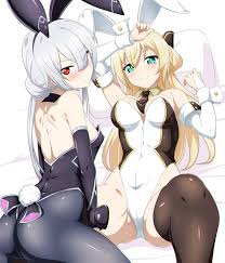 Sky Striker Ace - Roze and Raye in Tight Bunny Costumes : ryugioh_nsfw