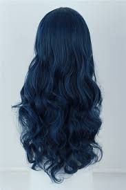 Women S Evie Wig Long Blue Wave Cosplay Costumes Wigs For Descendants 2 Hair Styles Dyed Hair Hair Highlights