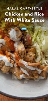 Serious Eats Halal Cart Style Chicken And Rice With White Sauce Recipe Recipe In 2020 White Sauce Recipes Serious Eats Recipes