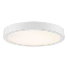 Flat Led Light Surface Mount 8 Inch Round White 2700k 1199lm At Destination Lighting Led Lights Ceiling Lights Flush Mount Ceiling Lights