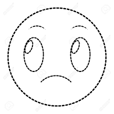 Free shipping on orders over $25 shipped by amazon. Dotted Shape Sad Face Gesture Symbol Expression Vector Illustration Royalty Free Cliparts Vectors And Stock Illustration Image 96111812