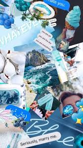 Aririyy ๑ Pinterest Wallpaper Aesthetic Tumblr Edit Filter Wattpad Vsco Blue Tu Collage Background Blue Wallpaper Iphone Aesthetic Iphone Wallpaper