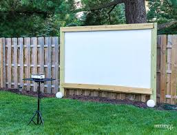 Hang it up like a big old picture frame. Outdoor Movie Screens With Stand