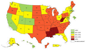 Map Heres Where Obesity Rates Are Highest In The Us