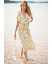 1 State Blossom Cluster Flounce Dress Yellow 12 Flounced Dress Dresses Fashion Dresses