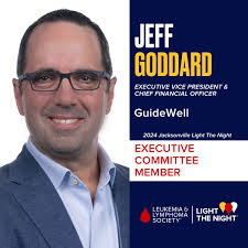 We are so excited to welcome Jeff Goddard as an Executive Committee Member  for Jacksonville Light The Night 2024! Jeff Goddard serves as Executive  Vice President & Chief Financial Officer (CFO) for