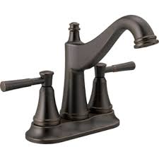 The deep, warm tones will give your bathroom a stunning and unique look. Delta 25777lf Rb Venetian Bronze Mylan 1 2 Gpm Deck Mount Centerset Bathroom Faucet With Pop Up Drain Assembly Limited Lifetime Warranty Faucet Com
