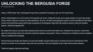 There are a variety of different crafting stations that can be built in valheim each providing you with different uses such as building, . Bungie Has Unlocked Bergusia Forge Here S What You Can Get