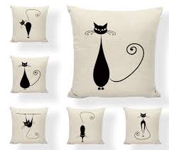 I need another pillow like i need a hole in the head!! Black Cat Pillow Cover Catcabz