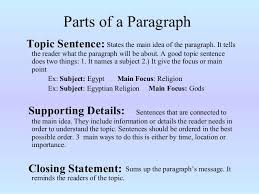 Image Result For Topic Sentence Supporting Details And Closing Sentence Topic Sentences Essay Examples Essay
