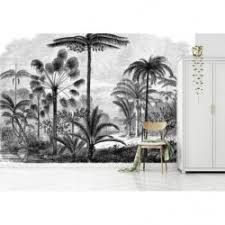 Dimension totale (l x h) : Tapisserie Originale Gravure D Un Paysage Aux Palmiers