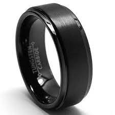 Wedding Mens Wedding Bands Black Black Tungsten Rings Black Wedding Band
