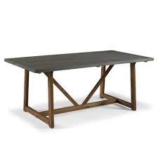 'the pillars' english oak trestle table is one of our larger tables at approximately 9 feet in length. Modern Trestle Kitchen Dining Tables Kitchen Dining Room Furniture The Home Depot