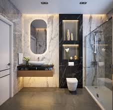 We only made 3d modeling and rendering or master, bathrooms, the style, and inspirations based on the mood board. Bathroom Design On Behance