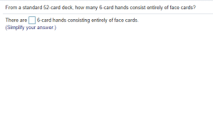 Find deals on products in toys & games on amazon. From A Standard 52 Card Deck How Many 6 Card Hands Chegg Com