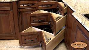 Square Corner Three Drawer Base Showplace Kitchen Convenience Accessories Kitchen Cabinet Sizes Corner Kitchen Cabinet Kitchen Base Cabinets