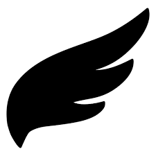Simple Wing Silhouette Ad Ad Ad Silhouette Wing Simple Wings Icon Background Design Wings