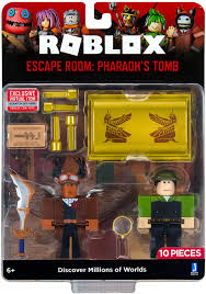 Amazon Com Roblox Action Collection Escape Room The Pharoah S Tomb Game Pack Includes Exclusive Virtual Item Toys Games