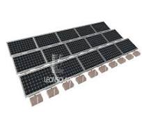 Solar Energy System Mounting Kit System Flat Concrete Roof Carbon Steel  Ballast System with Panel