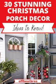 30 Fun And Festive Christmas Porch Decoration Ideas Christmas Porch Decor Front Porch Christmas Decor Christmas Porch
