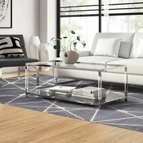Styles peekaboo cb2 plexiglass furniture lucite console table. Peekaboo Acrylic Coffee Table Wayfair