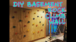 Make sure you consider what else the space may. Diy Climbing Rock Wall In My Basement For The Kids Youtube
