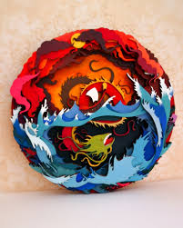 Download Laser Cut Dragon Layered Wood Art Free Vector Files Cnc