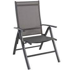 marquee petersburg metal multi position garden chair dark grey garden chairs outdoor living diy outdoor chairs