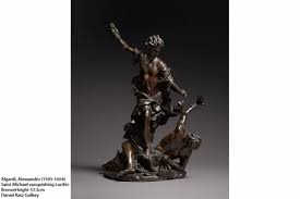 Katz, Daniel Katz Gallery - Algardi, Alessandro (1595-1654) Saint Michael  vanquishing Lucifer Bronze -LAW19S-Versand 1A - THE FINE GUIDE
