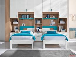 غرف نوم اطفال بسريرين Children S Twin Bedroom قصر الديكور Modern Kids Bedroom Kids Bedroom Designs Bedroom Design