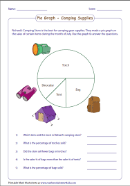 Data Interpretation Basic Percent Pie Graph Letter G