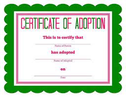 More Stuffed Animal Adoption Certificates Adoption Certificate Pet Adoption Certificate Birth Certificate Template
