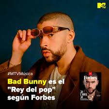 Tapa de Forbes y titulado "Rey del Pop" según la revista. Un nuevo hito  para la carrera de @sanbenito. #MTVCelebsLA #BadBunny #Benito #Forbes