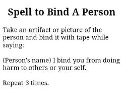 Spell To Bind A Person Spells Witchcraft Wiccan Witch Wiccan Spells