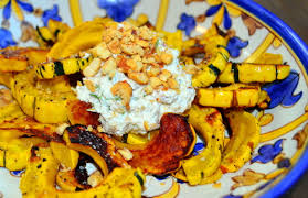 Roasted Delicata Squash With Rosemary And Hazelnut Ricotta Delicata Squash Recipes Eat