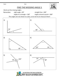 Finding Missing Angles Worksheet Printable Geometry Worksheets Find The Missing Angle 1 In 2020 Geometry Worksheets Angles Worksheet 8th Grade Math Worksheets