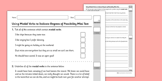 You've come to the right place! Modal Verbs For Possibility Test Teacher Made
