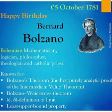 Bernard Bolzano Born Today Dodi A111 Pontianakmatematika Pontianak Matematika Mathstudents Mathematics Theorems Mathematician Catholic Priest