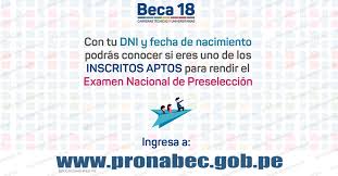 Los juegos universitarios ascun ya tienen clasificados a la semifinal. Resultados Pronabec 2018 Postulantes Aptos Para El Examen Nacional De Preseleccion De Beca 18 Www Pronabec Gob Pe Educacionenred Pe