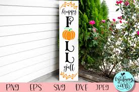 Download Happy Fall Y All Porch Sign Svg Graphic By Midmagart Creative Fabrica PSD Mockup Templates