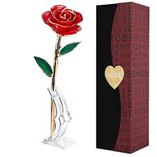 The top countries of suppliers are india, china, and india, from which the percentage of 24k gold foil rose flower supply is 1%, 97%, and 1% respectively. Buy Gold Dipped Rose Long Stem 24k Gold Rose With Transparent Stand Real Forever Rose For Girlfriend Gifts Valentines Day Mothers Day Birthday Anniversary Wedding Red Rose Flower Online In Taiwan B07pync18n