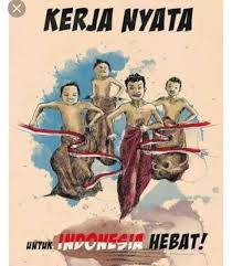 Video penjelasan dari makna peristiwa proklamasi bagi indonesia. Gambar Poster Indonesia Hebat