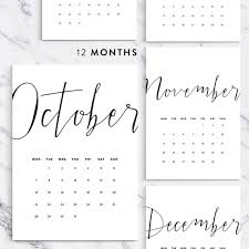 2019 Printable Calendar Pdf 5x7 A4 Us Letter 2019 Printable Etsy Calendar Printables Printable Planner Printable Calendar Pdf