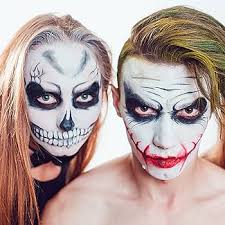 MEICOLY Clown Makeup Kit,White Black Red Face Body Paint,Pro Oil Based Face  Paint for Adults, SFX Joker Zombie Vampire Skeleton Cosplay Halloween  Makeup with 6 Painting Brushes,4 Sponges,130g/4.59 oz : Amazon.ae: الجمال