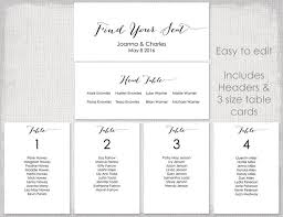 wedding seating chart template wedding ideas