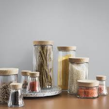 Grand Cru Aufbewahrungsglaser Mit Holzdeckel Shop Gewurzglaser Vorratsdosen Glas
