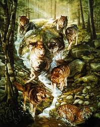 Maybe you would like to learn more about one of these? Hidden Wolf Optical Illusion Howling For Justice