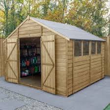 Browse by styles, size, and plans. 10 X 10 Forest Epping Overlap Pressure Treated Double Door Apex Wooden Shed Buy Sheds Direct
