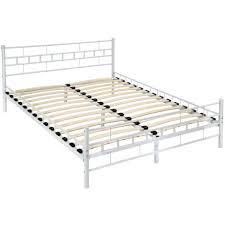 Lit de 2 places karup cadre de lit japonais japan miel 160*200cm avec sommier. Lit Adulte 2 Places 140 Cm X 200 Cm En Metal Avec Sommier A Lattes Morphee Blanc 401721